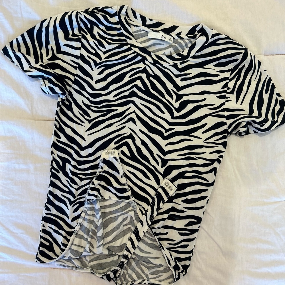 Wilfred Free Bodysuit - Zebra Print